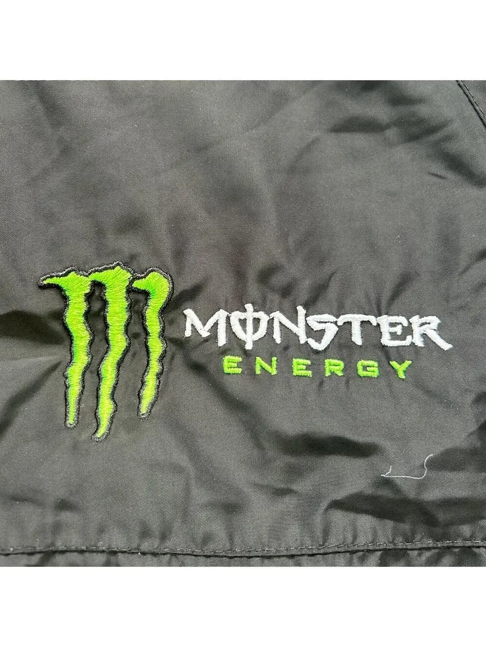Monster Energy Men's Black and Green Jacket